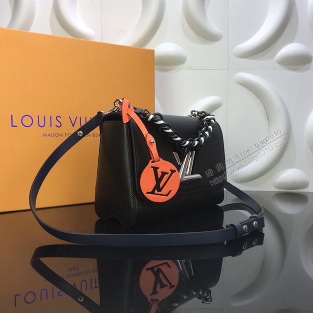 LV包 LV女包 M53922 Twist中號手袋 2019秋季款 Epi皮革 編織手柄手提包 LV新款斜挎包  ydh3376